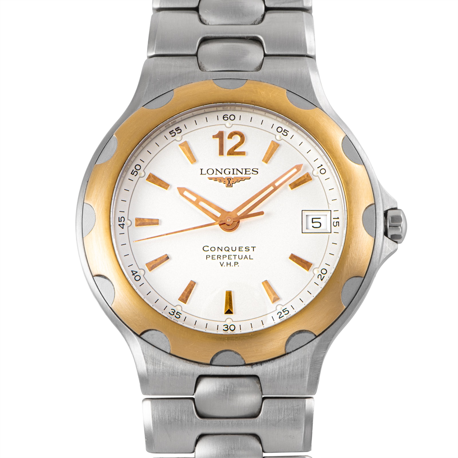 LONGINES ロンジン ハイドロコンクエスト GMT パーペチュアルカレンダー L1.639.5 SS/GP【中古】
