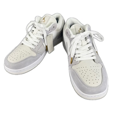 未使用品 NIKE ナイキ エアジョーダン1ロー CV3043-100-28-A スニーカー レザー/ラバー グレー メンズ 28 44 10 パリ【古着】【中古】