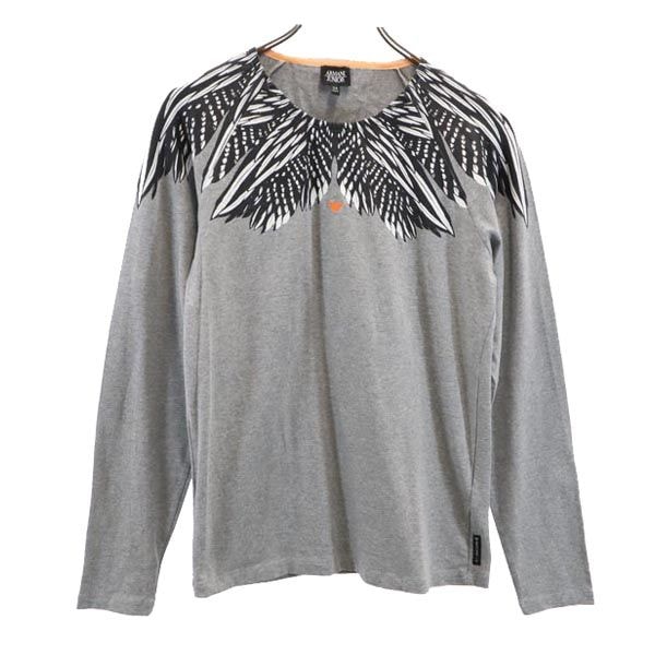 ARMANI JUNIOR アルマーニジュニア 長袖 Tシャツ 14A165cm グレー系 ロンT