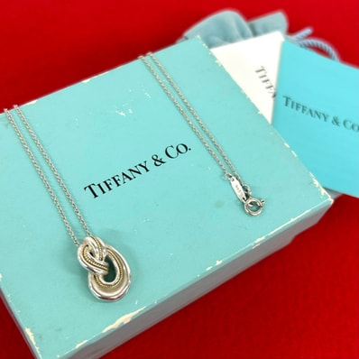 TIFFANY&Co. ティファニー ツイスト ノット ネックレス シルバー925 K18イエローゴールド ネックレス シルバー
302-7