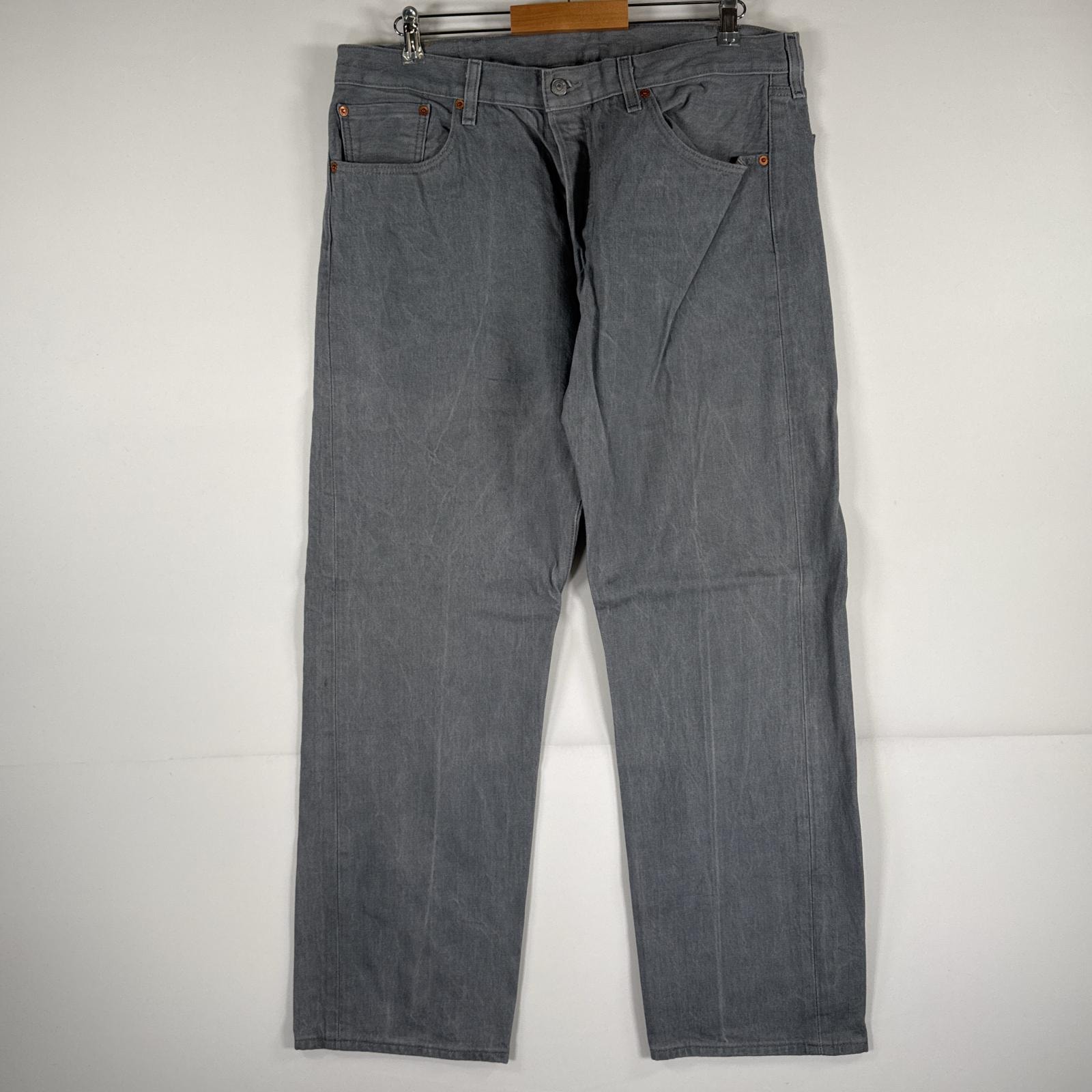 古着 リーバイス Levi's デニムパンツ 501 ジーパン ストレート 大きいサイズ ボタンフライ ビッグ カラーパンツ w40 L32  グレー メンズ