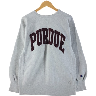 古着 90年代 チャンピオン Champion REVERSE WEAVE リバースウィーブ 刺繍タグ カレッジスウェットシャツ トレーナー USA製 メンズXL相当 PURDUE パデュー大学 ヴィンテージ/eaa536700