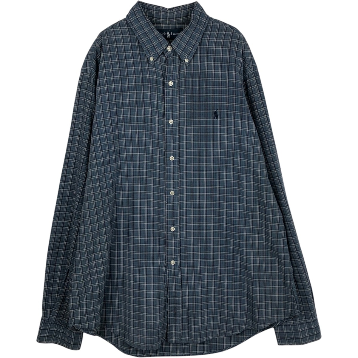 古着 ラルフローレン Ralph Lauren 長袖 ボタンダウンチェックシャツ メンズXL相当/eaa649280