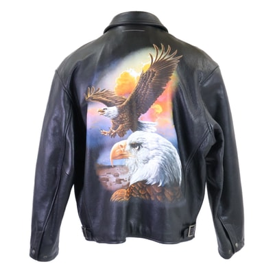 シュプリーム x MM6 Maison Margiela x Schott 新品未使用 26SS Eagle Leather Jacket M