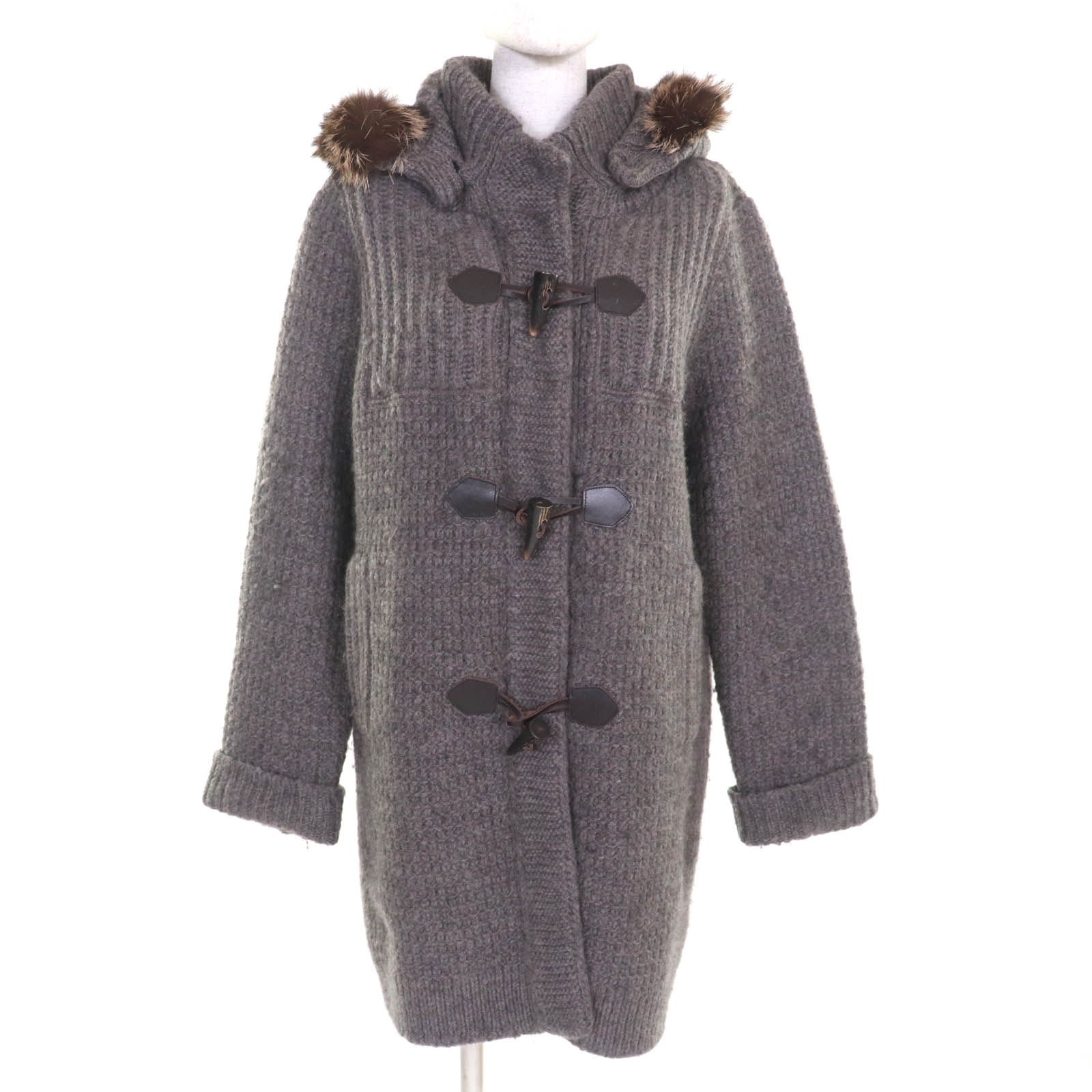 極美品 フォクシー コート ブラウン レディースMサイズ相当 34332