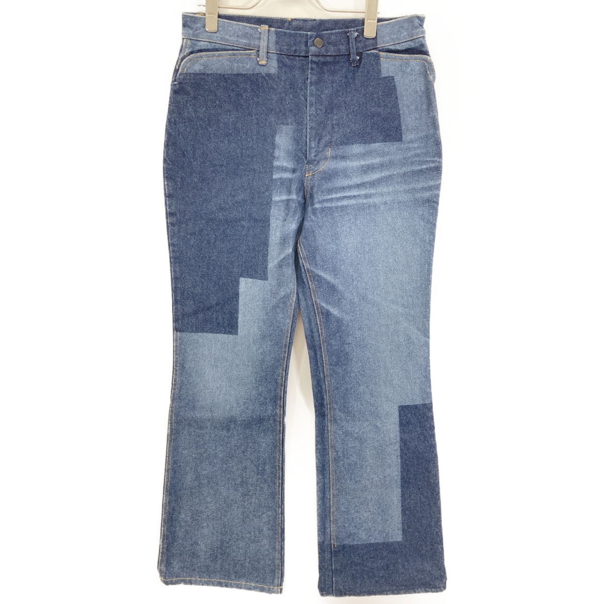 ニードルズ ブルー パッチワーク デニムパンツ S