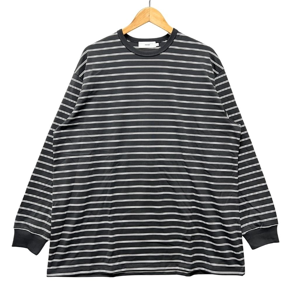GRAPHPAPER グラフペーパー 26SS GU261-70121B 26SS Tri Spun Border L/S Tee ボーダー 長袖Tシャツ グレー サイズ2 正規品 / 56333
