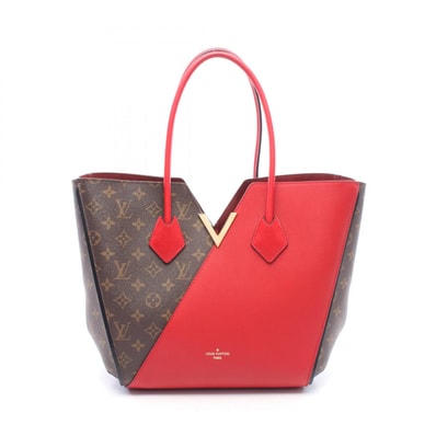 ルイ・ヴィトン LOUIS VUITTON キモノMM トートバッグ バッグ PVCコーティングキャンバス レザー モノグラム スリーズ レディース ブラウン系 / レッド系 M40459 【中古】