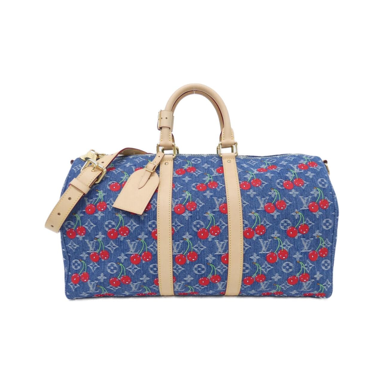 ルイヴィトン モノグラム チェリー デニム(LV x TM) キーポル バンドリエール 45cm M13875 ボストンバッグ