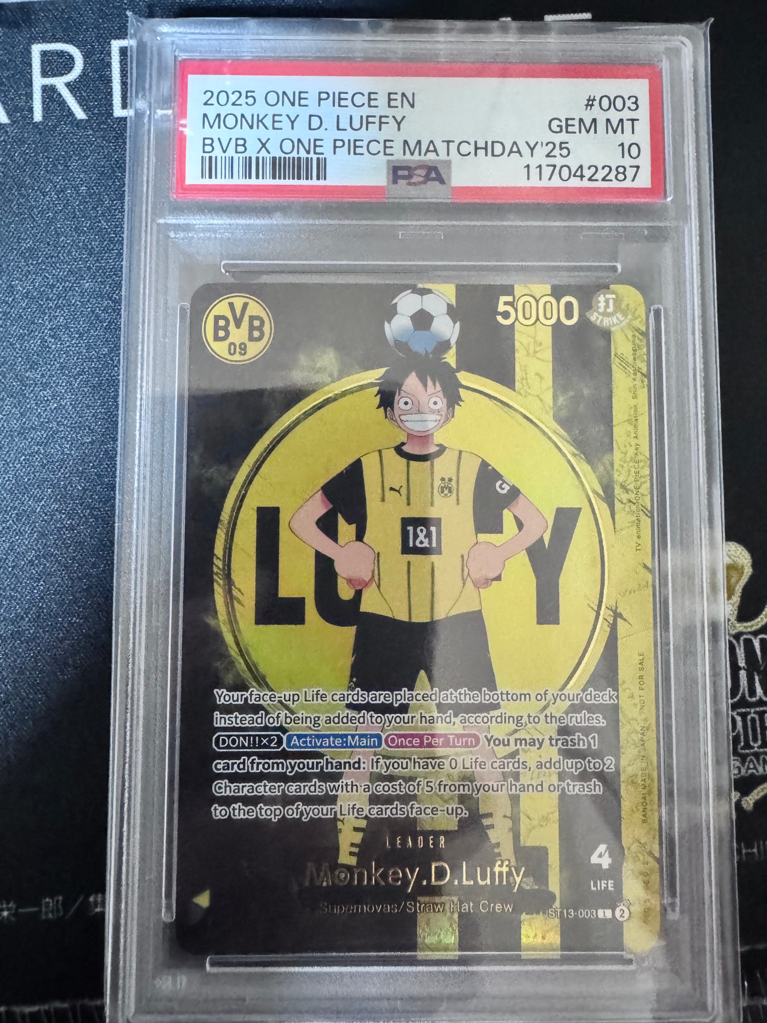 モンキー・D・ルフィ L [ST13-003]【英語版】(プロモーションカード「ボルシアドルトムント × ONE PIECE マッチデー 2025」)