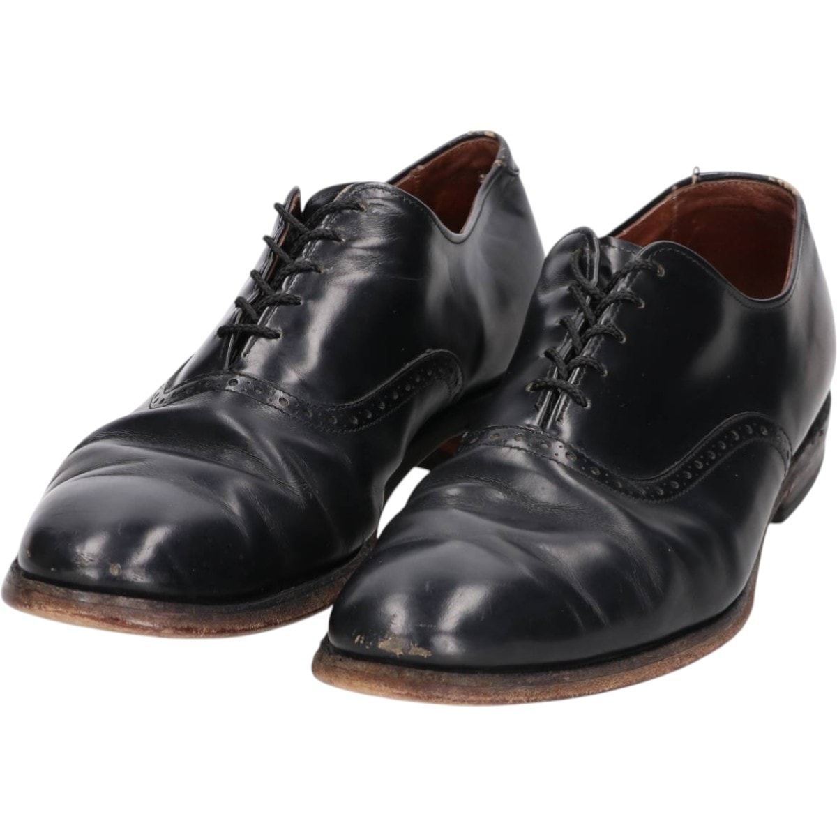 古着 アレンエドモンズ ALLEN EDMONDS Danbury 無地 プレーントゥシューズ USA製 9 1/2C メンズ27.5cm相当/saa014949
