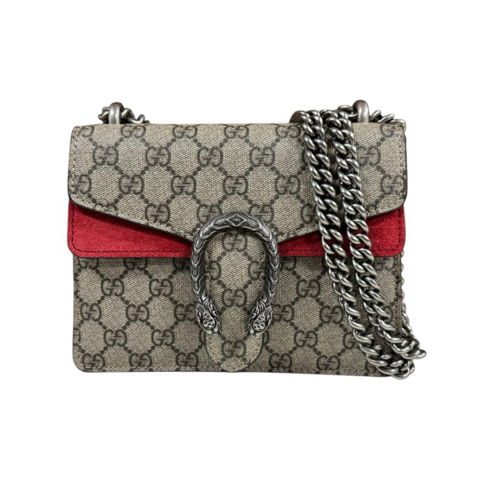 グッチ ディオニュソス ショルダーバッグ GGスプリームキャンバス 421970 ベージュ レディース GUCCI  中古