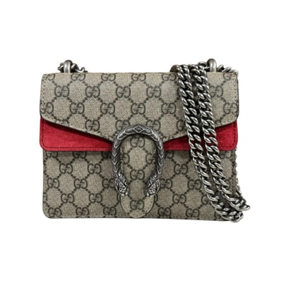 グッチ ディオニュソス ショルダーバッグ GGスプリームキャンバス 421970 ベージュ レディース GUCCI 中古