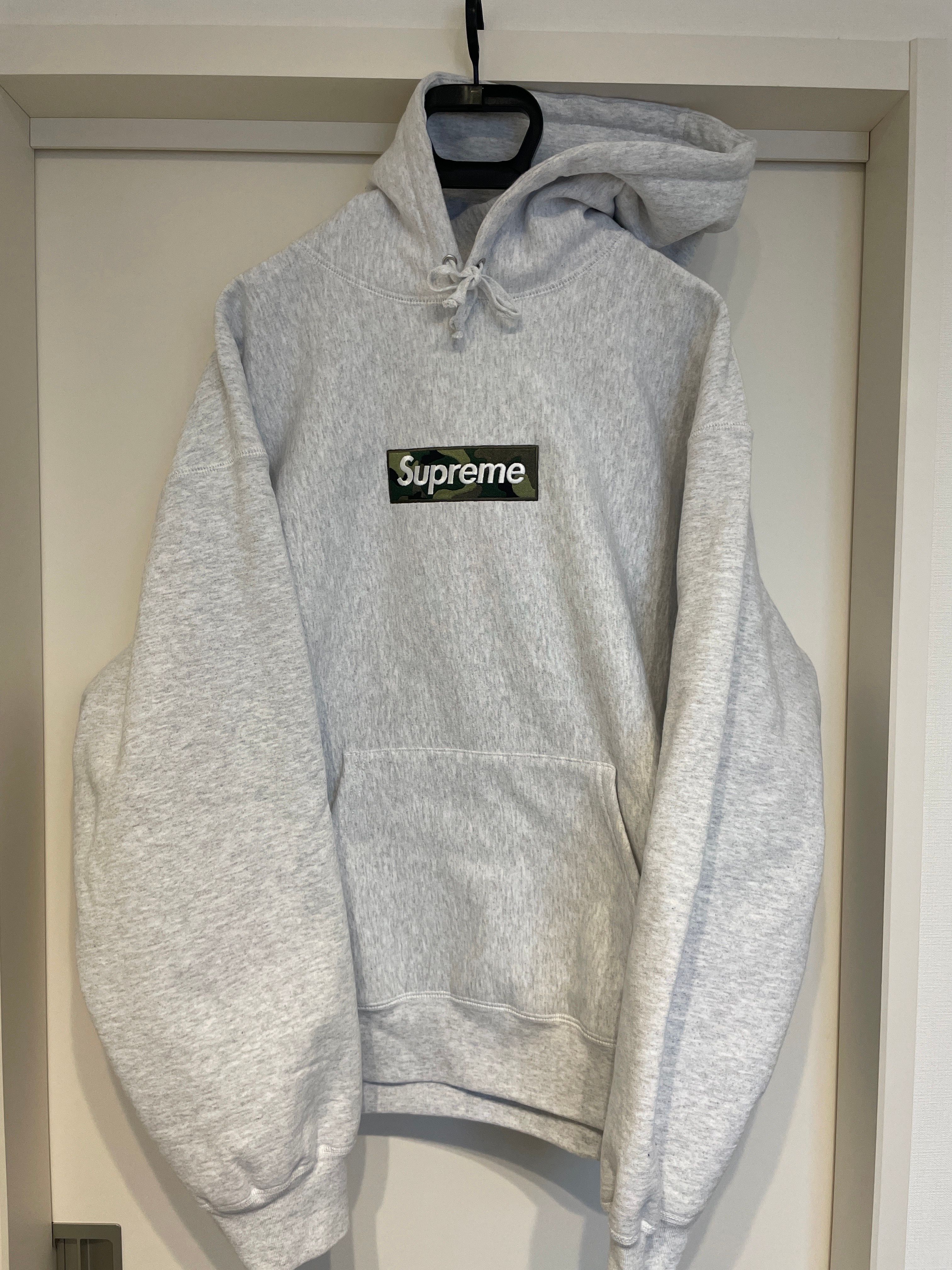 Supreme Box Logo Hooded Sweatshirt "Ash Grey" (23FW)