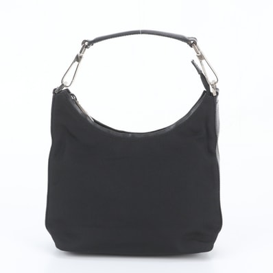 ■美品 グッチ000 0601 ハンドバッグ レザー×ナイロン