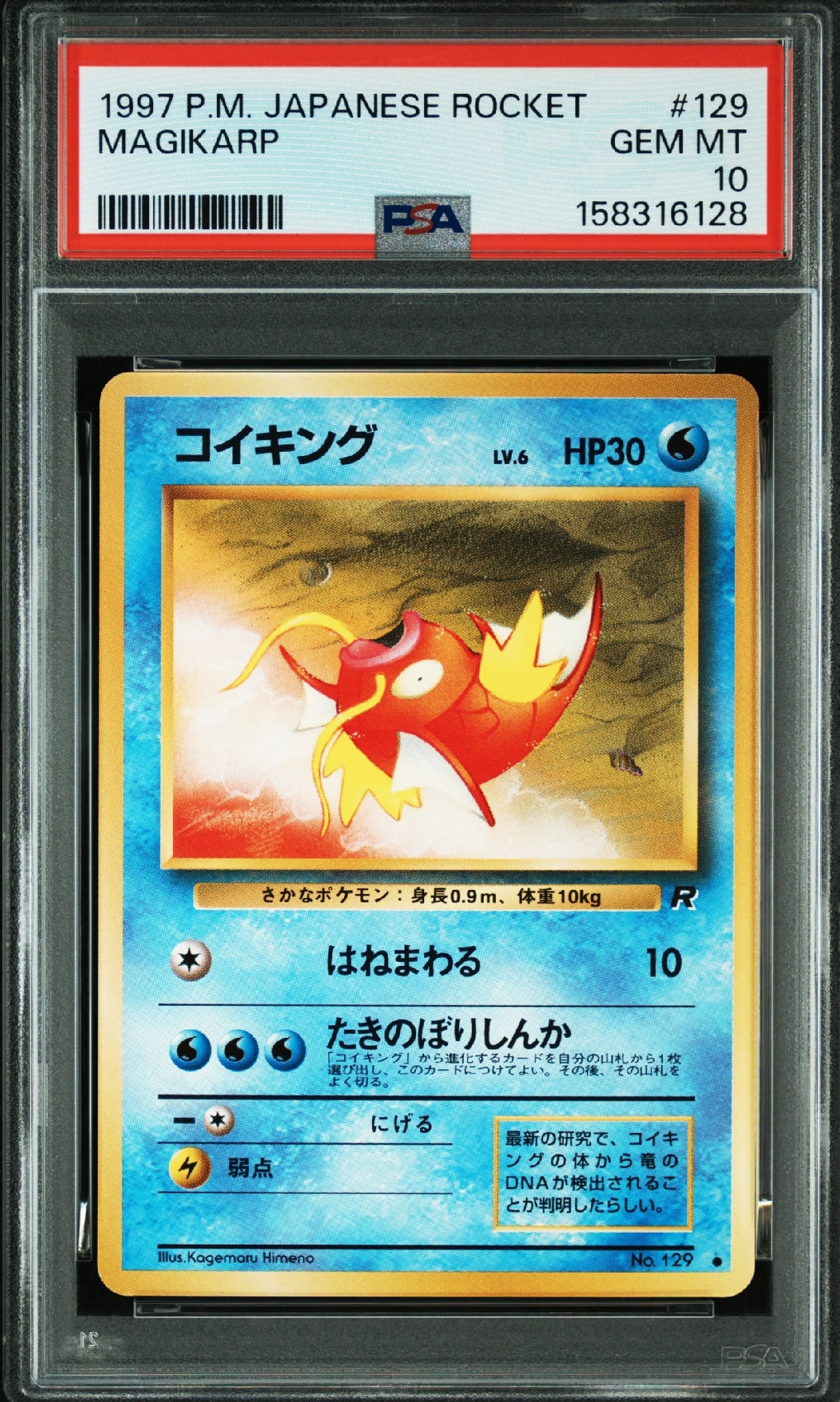PSA9】コイキング ○ : 旧裏 [PMCG4 No.129](拡張パック「ロケット団