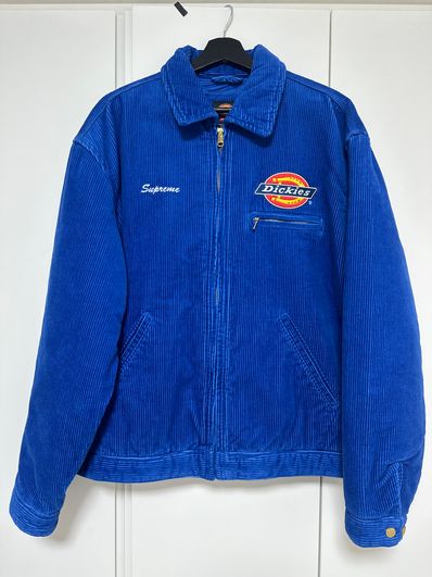 Supreme x Dickies Corduroy Work Jacket "Royal"