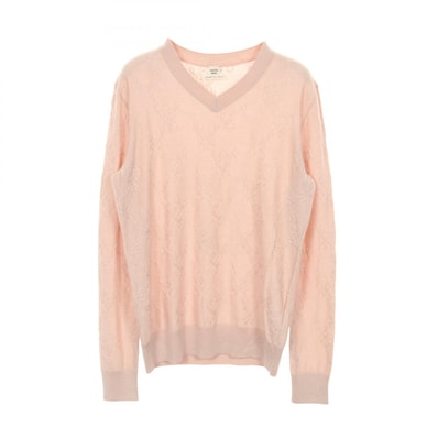 エルメス HERMES ニット 衣料品 トップス カシミヤ シルク シルク ピンク レディース ピンク系 【中古】