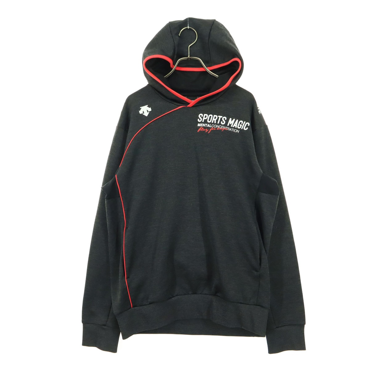 DESCENTE デサント 長袖 パーカー O ダークグレー