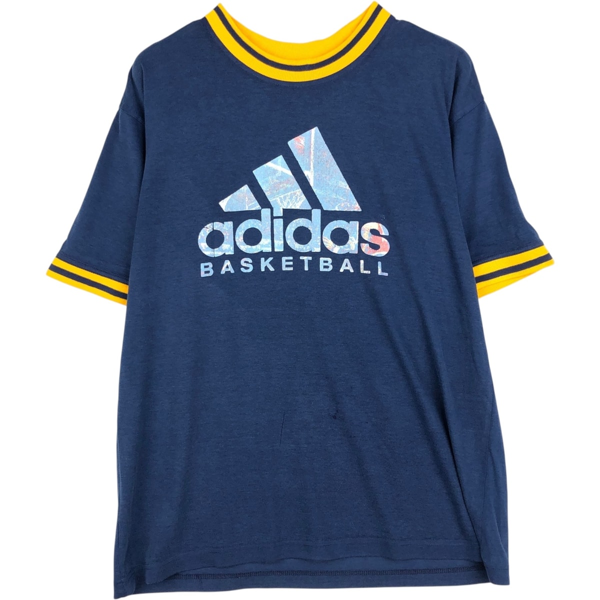 古着 アディダス adidas BASKETBALL リンガーTシャツ メンズL相当/eaa623853