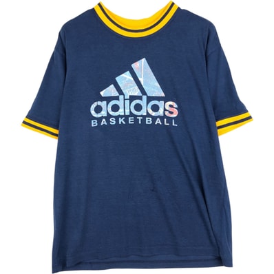 古着 アディダス adidas BASKETBALL リンガーTシャツ メンズL相当/eaa623853