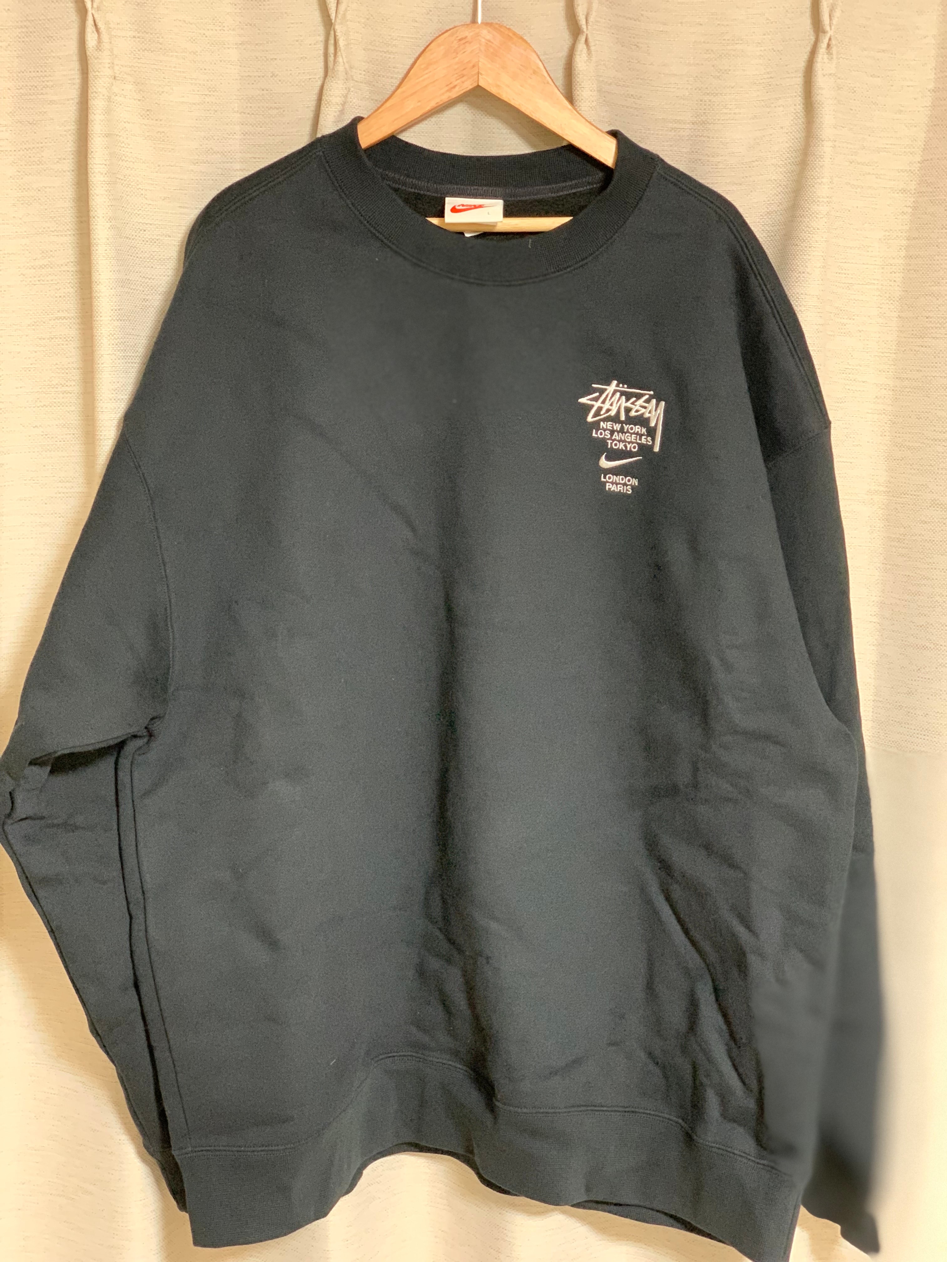 Nike x Stussy International Crewneck Sweatshirt (US Size) "Black" DC4198-010