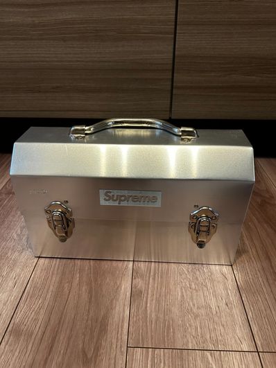 Supreme x L. May MFG Inc. Miner's Lunchbox "Silver"