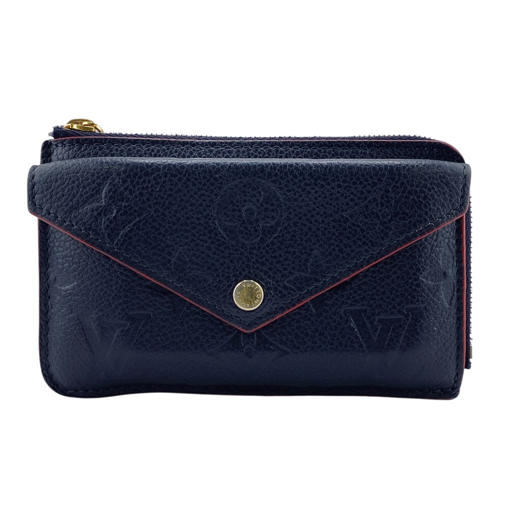 ルイヴィトン LOUIS VUITTON カードケース モノグラムアンプラント ポルトカルトレクトヴェルソ フラグメントケース M69420 ネイビー