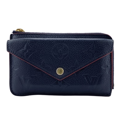ルイヴィトン LOUIS VUITTON カードケース モノグラムアンプラント ポルトカルトレクトヴェルソ フラグメントケース M69420 ネイビー