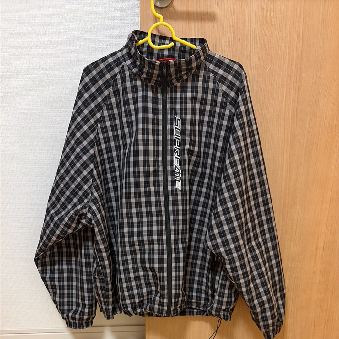 Supreme Plaid Track Jacket "Black"