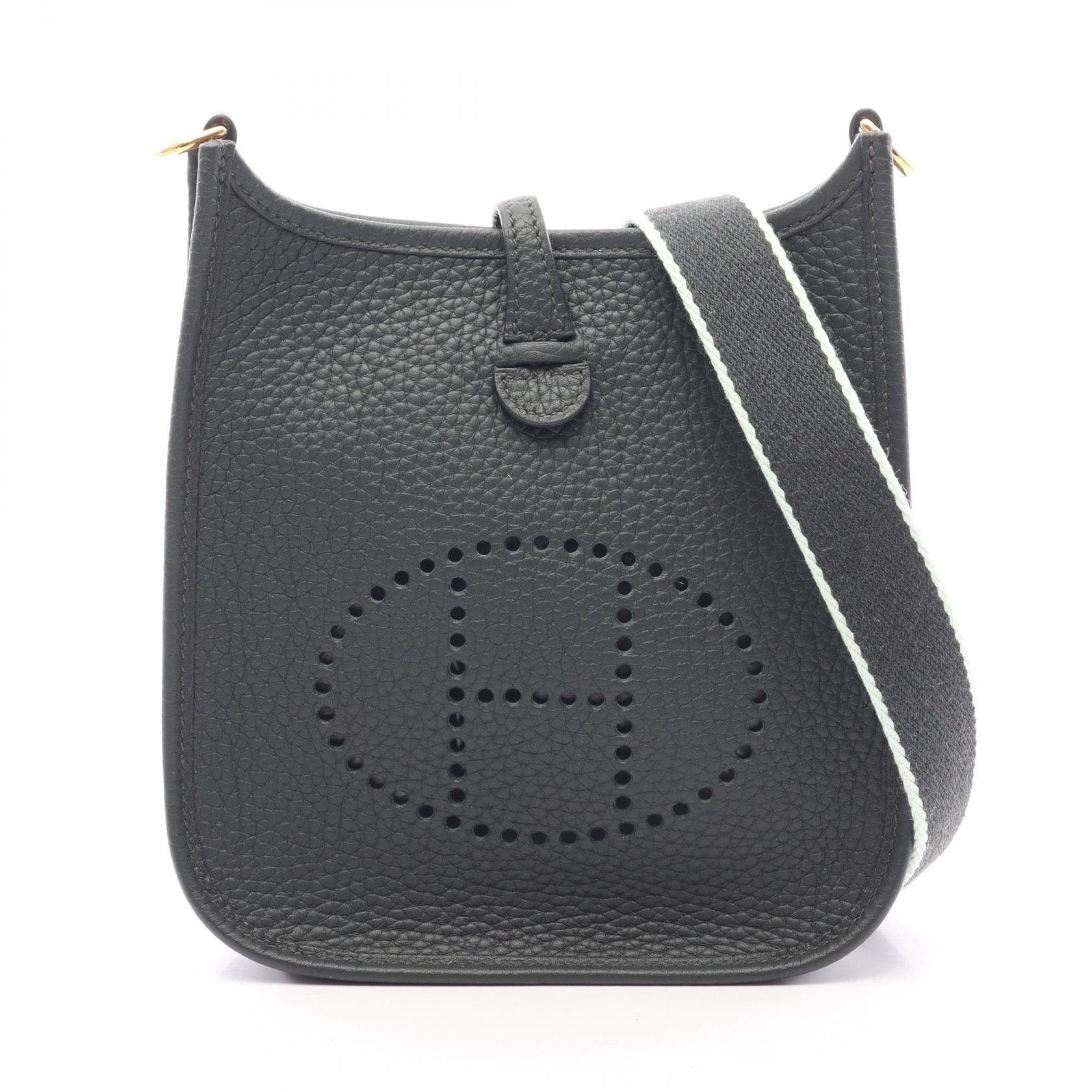 エルメス HERMES エヴリンTPM アマゾン ショルダーバッグ バッグ レザー トリヨンクレマンス トリヨンクレマンス ヴェールシプレス W刻印(2024年製造) レディース グリーン系 【中古】