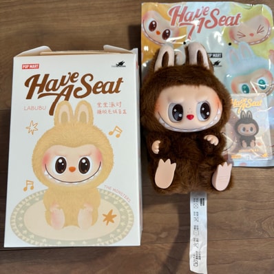 POP MART THE MONSTERS (LABUBU) Have a Seat Plush Series DUODUO (Secret)