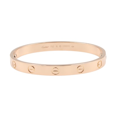 カルティエ CARTIER ラブブレス ブレスレット ブレスレット アクセサリー K18PG(ピンクゴールド) レディース ゴールド系 【中古】