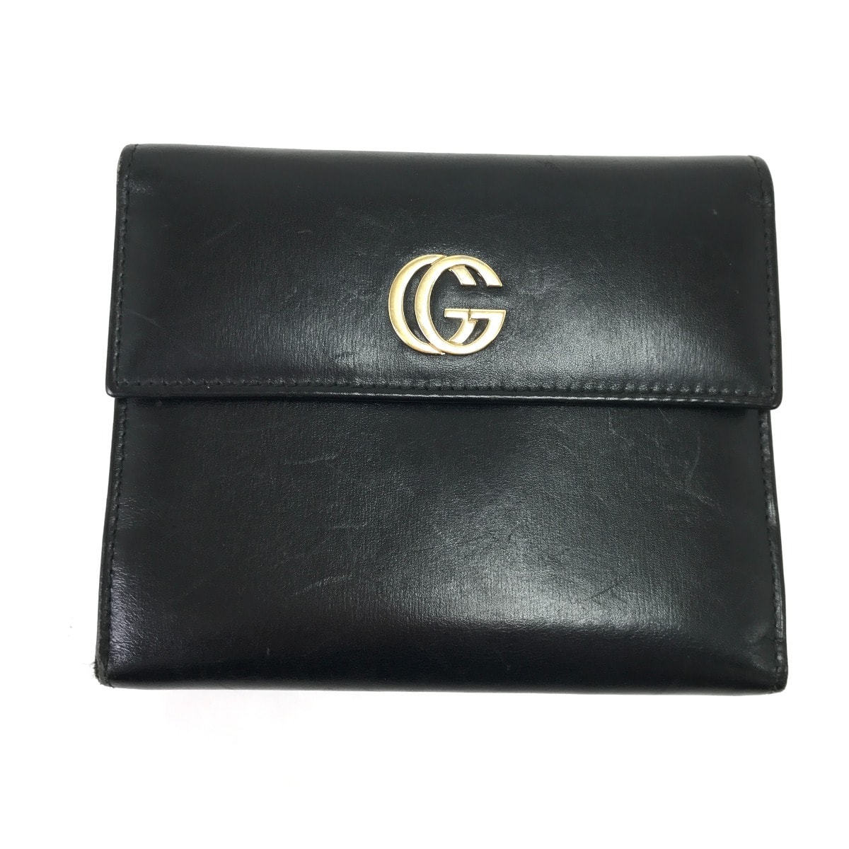 GUCCI グッチ 手帳カバー インターロッキング ブラック