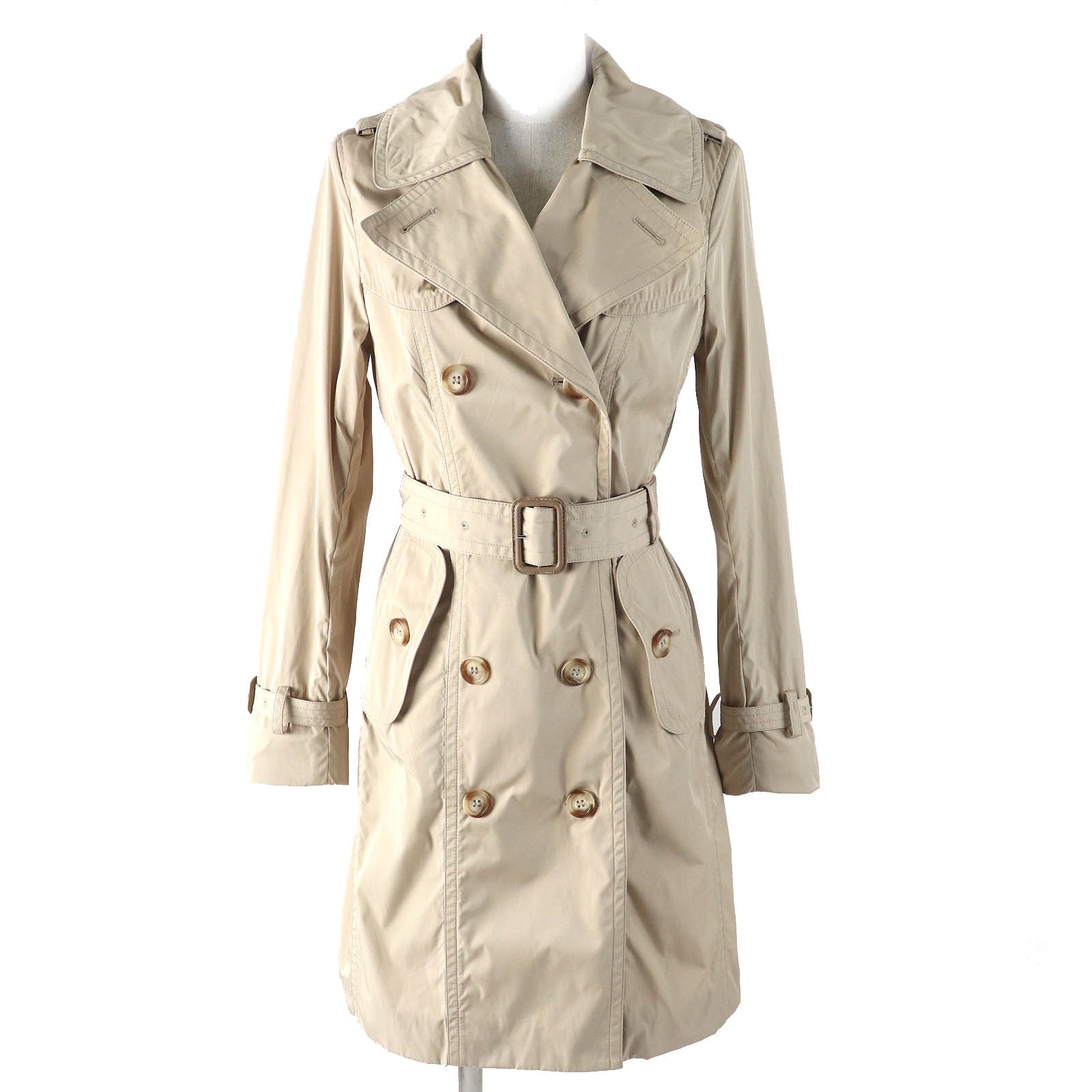 美品 モンクレール
 トレンチコート GOBIE ベージュ レディース 0