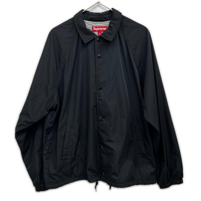 シュプリーム 25AW ブラック Old English Arc Coaches Jacket M