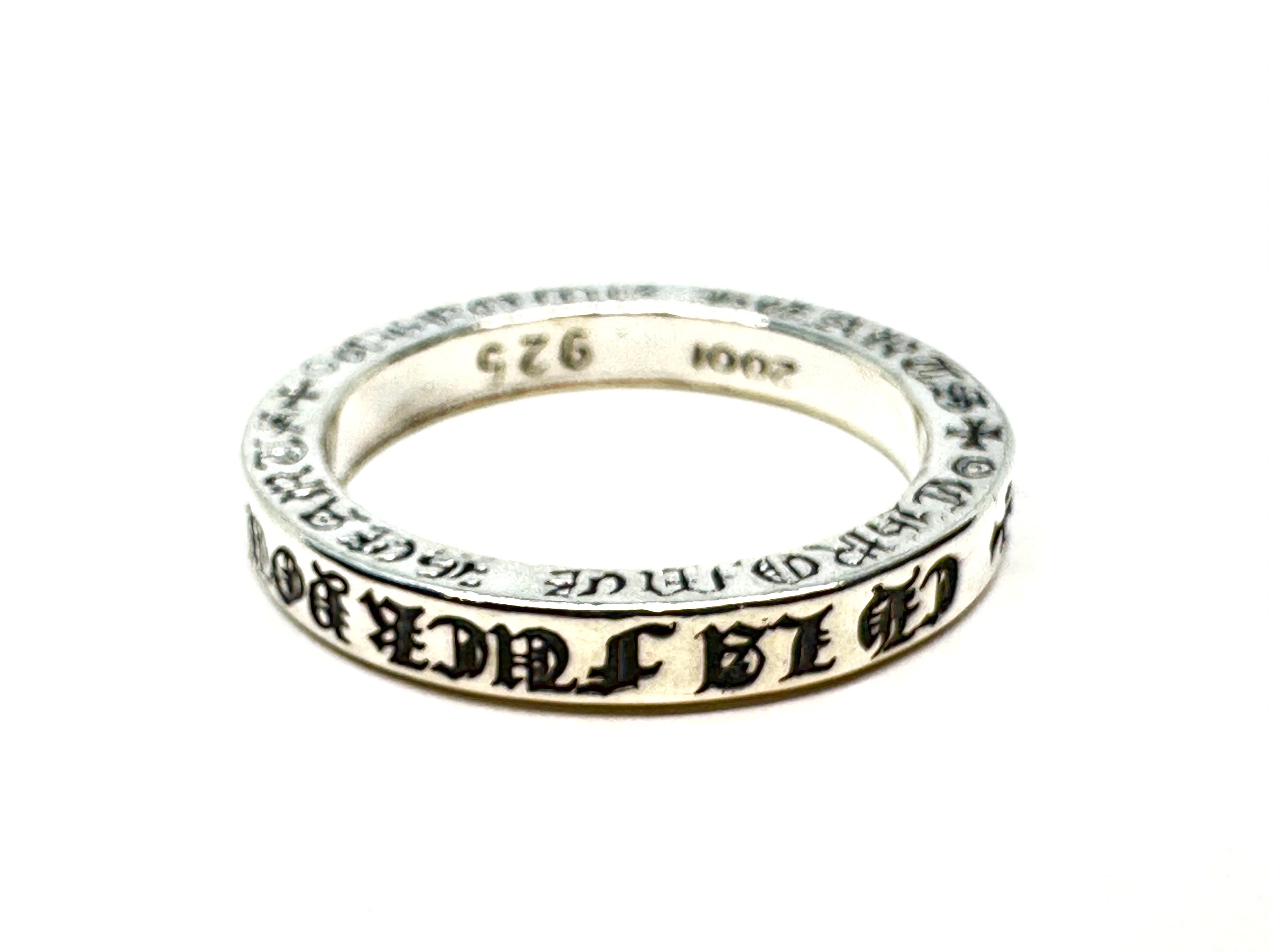 Chrome Hearts 3mm Spacer Ring LA Fuck You "Silver"