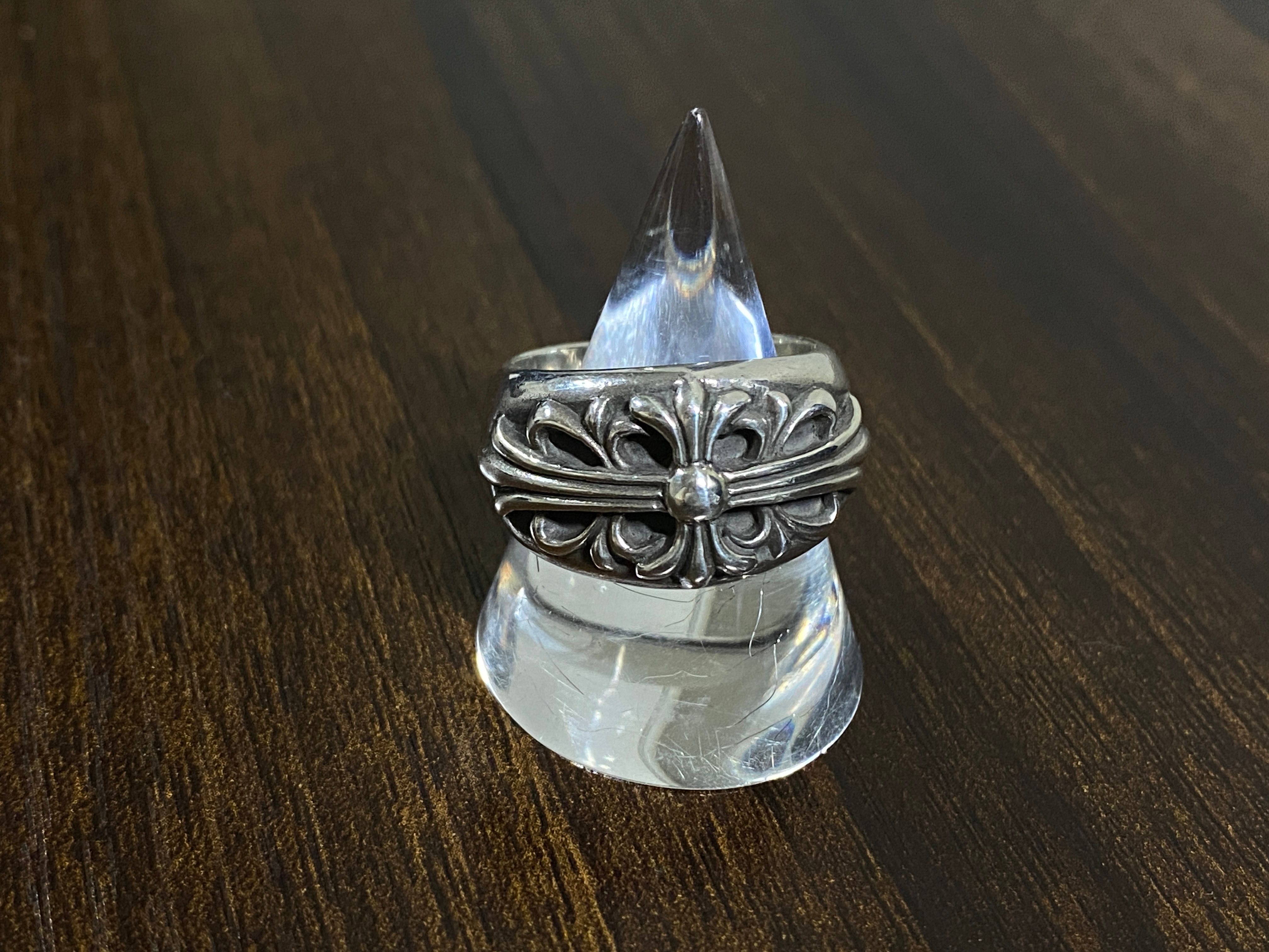 Chrome Hearts Floral Cross Ring "Silver"