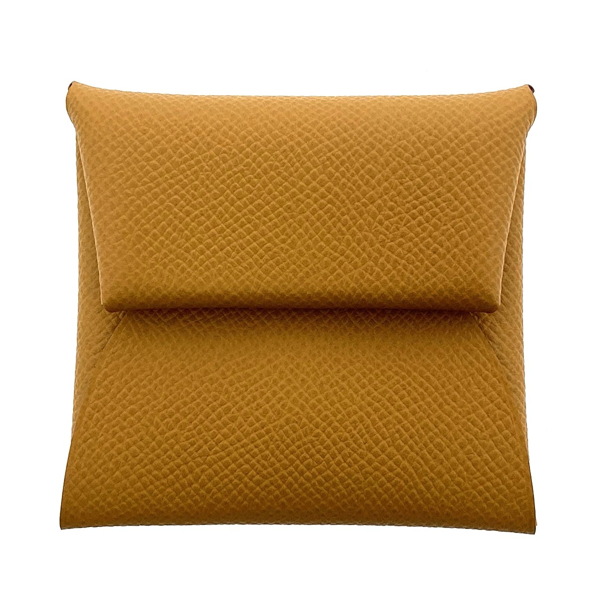 HERMES エルメス バスティア コインケース 041054CK ヴォーエプソン ゴールド系 シルバー金具 G(2026)刻印  レディース【中古】