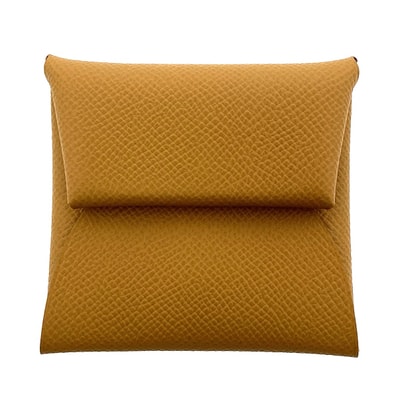 HERMES エルメス バスティア コインケース 041054CK ヴォーエプソン ゴールド系 シルバー金具 G(2026)刻印 レディース【中古】