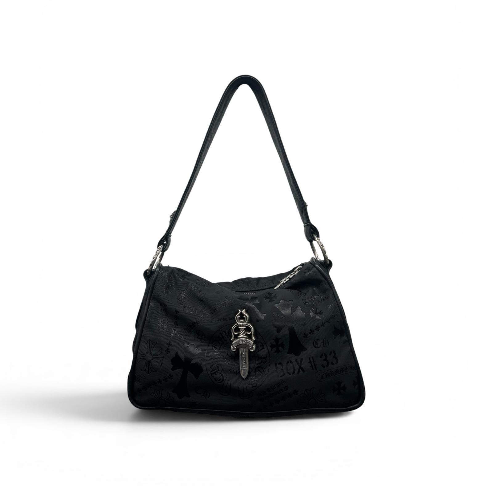 Chrome Hearts Small Chicken Nugget Dagger Shoulder Bag "Black"