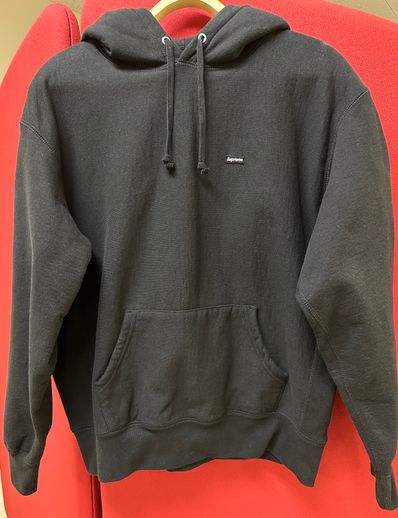Supreme Small Box Hooded Sweatshirt "Black" (22SS)