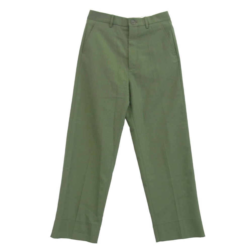MARNI マルニ パンツ 189SS M05KA0085/S18PUMUWKA08545455 トロピカル ウール パンツ スラックス モスグリーン系 44【中古】