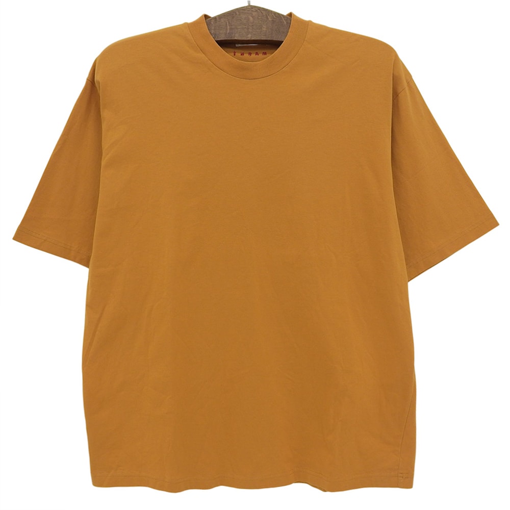 マルニ コットン クルーネック 半袖Tシャツ トップス メンズ オレンジ HUMU0223X2 46
