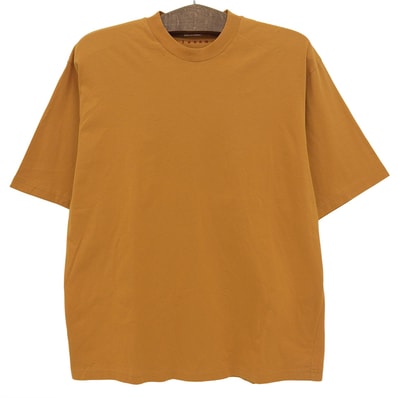 マルニ コットン クルーネック 半袖Tシャツ トップス メンズ オレンジ HUMU0223X2 46