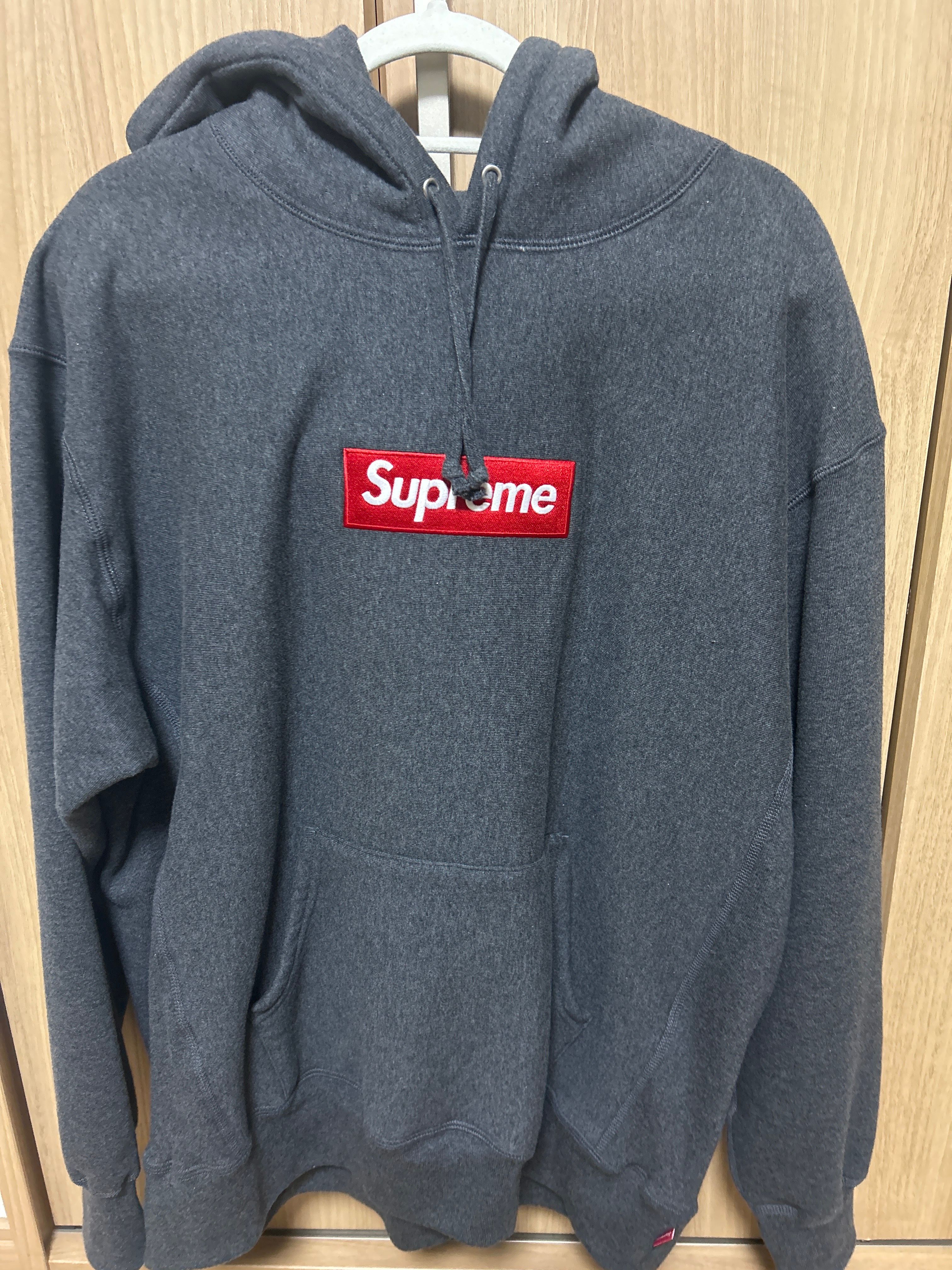 Supreme Box Logo Hooded Sweatshirt "Charcoal" (21FW)