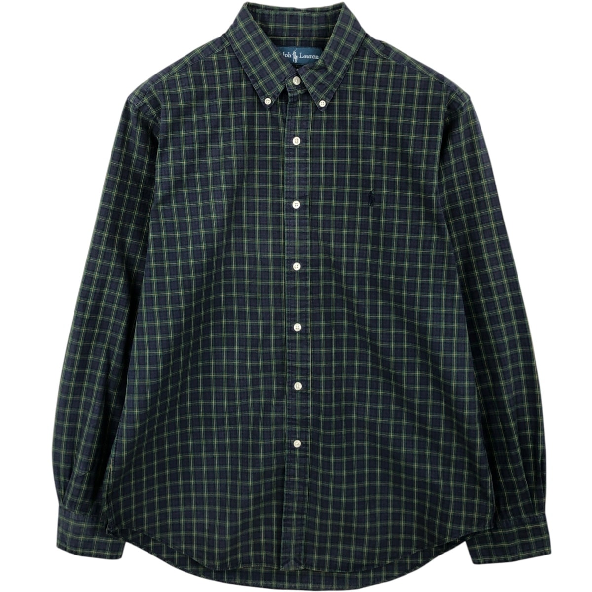 古着 ラルフローレン Ralph Lauren CLASSIC FIT 長袖 ボタンダウンチェックシャツ メンズL相当/eaa621732