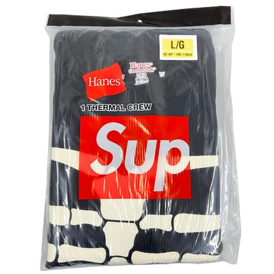 SUPREME シュプリーム 25AW Hanes Bones Thermal Crew (1 Pack) サーマル ロングTシャツ 45097