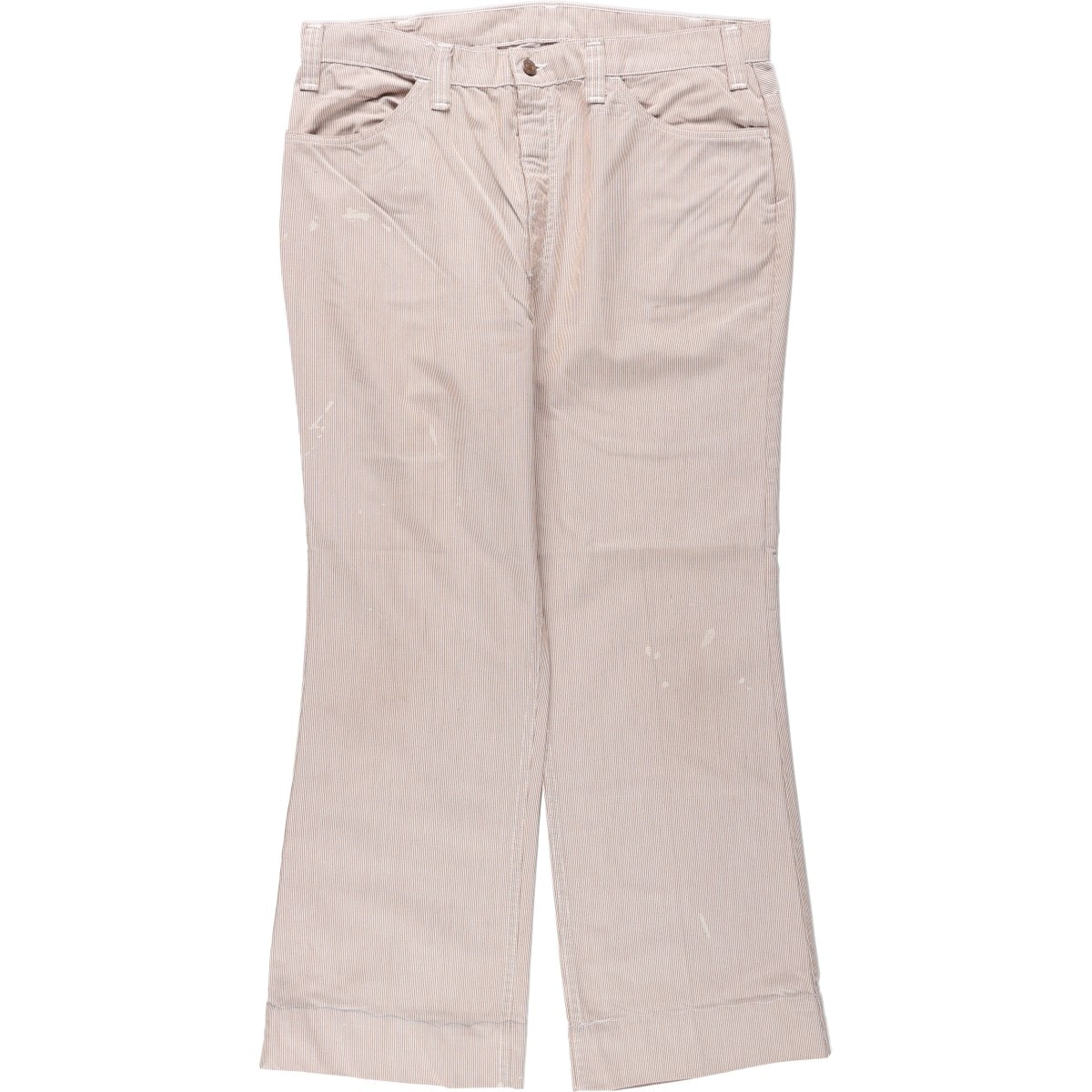 古着 70年代 リーバイス Levi's 546-5124 BIG E ビッグE ストライプ柄 ブーツカット フレアパンツ メンズw36相当 ヴィンテージ/evb034619