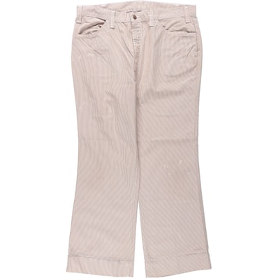古着 70年代 リーバイス Levi's 546-5124 BIG E ビッグE ストライプ柄 ブーツカット フレアパンツ メンズw36相当 ヴィンテージ/evb034619